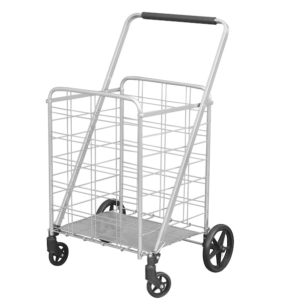Apex 40.6 in. H X 21.5 in. W X 24.8 in. L Silver Collapsible Shopping Cart SC9024 - main